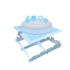 Cake Decorating Kit Christening Booties - Blue